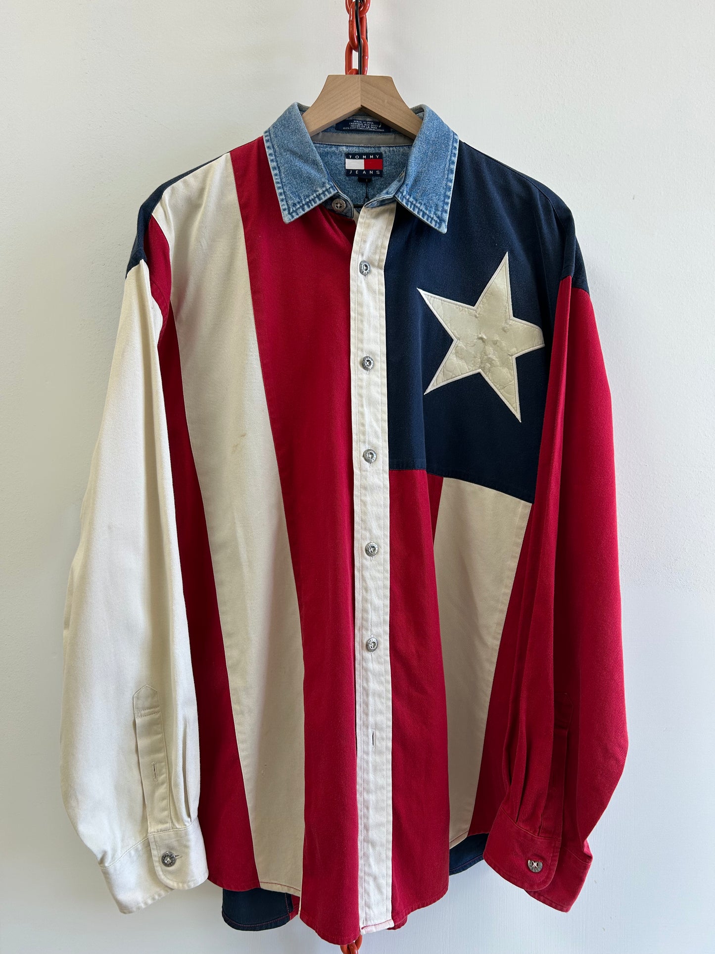 Tommy Jeans Texas Flag button up (M)