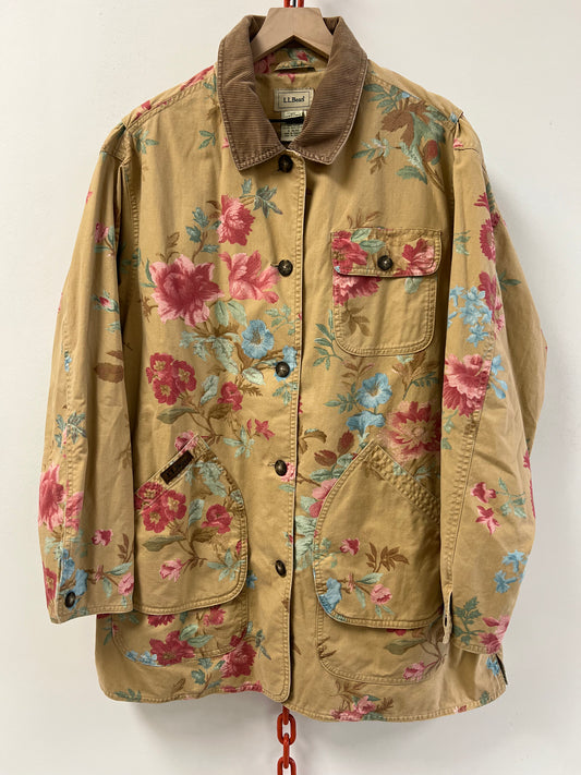 L.L. Bean floral chore coat (XL)