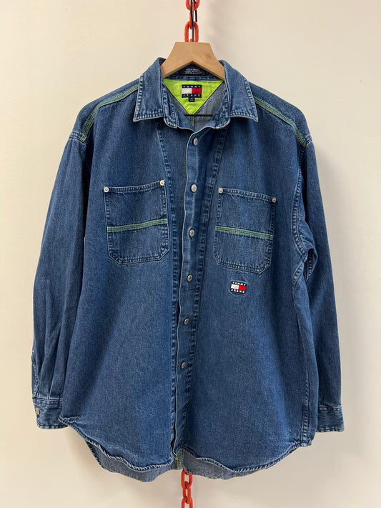 Tommy Hilfiger denim button up shirt (M)