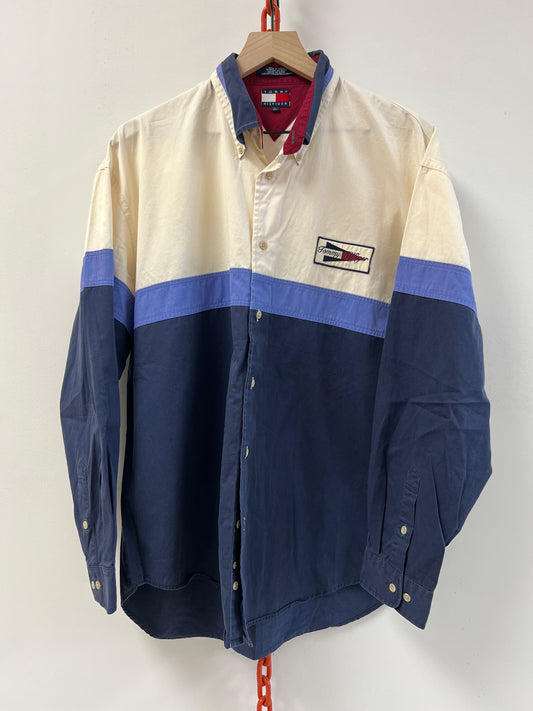 Tommy Hilfiger Nautical Flag button up shirt (L)