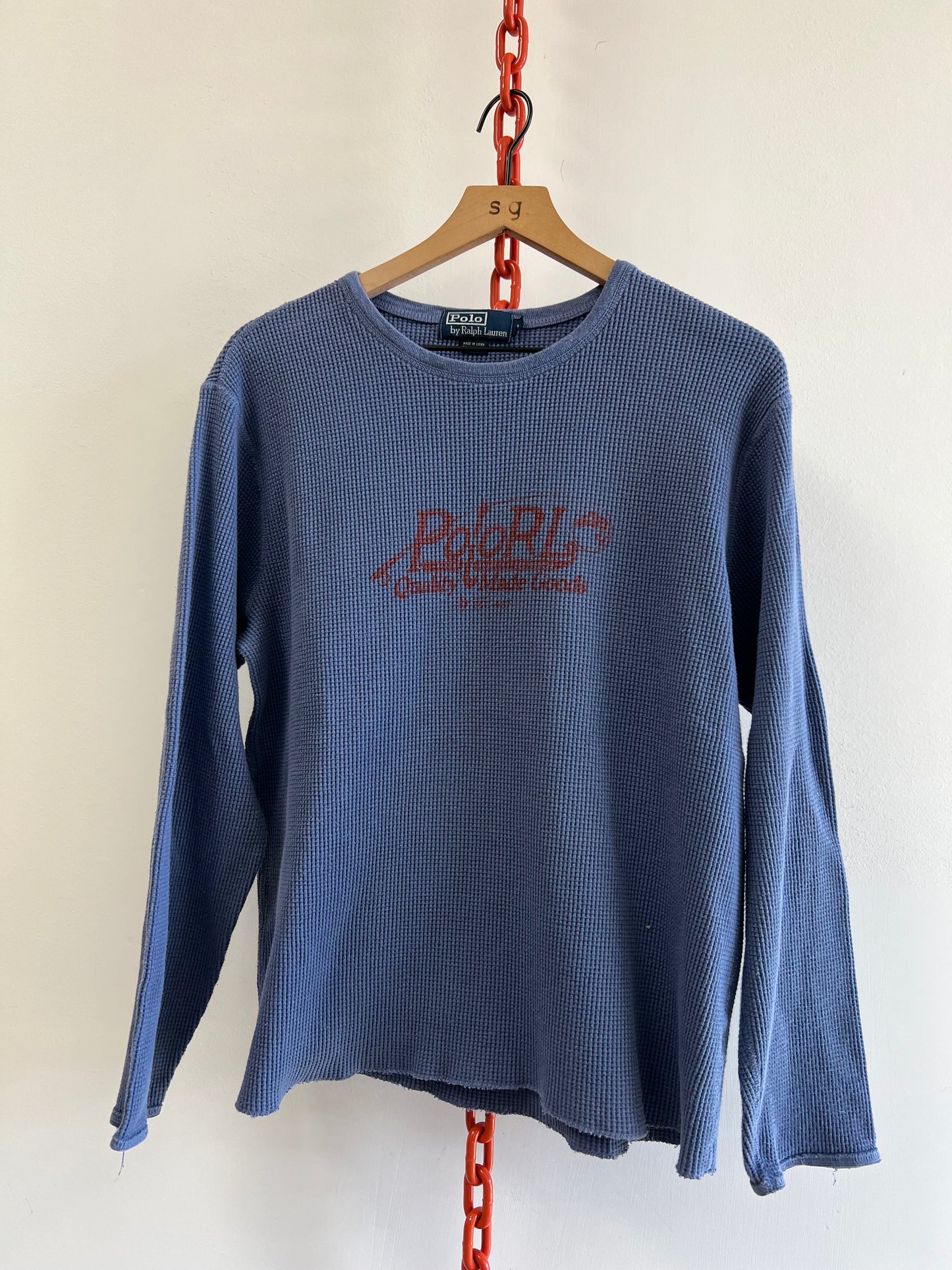 Vintage Polo Ralph Lauren fly fishing thermal (L)